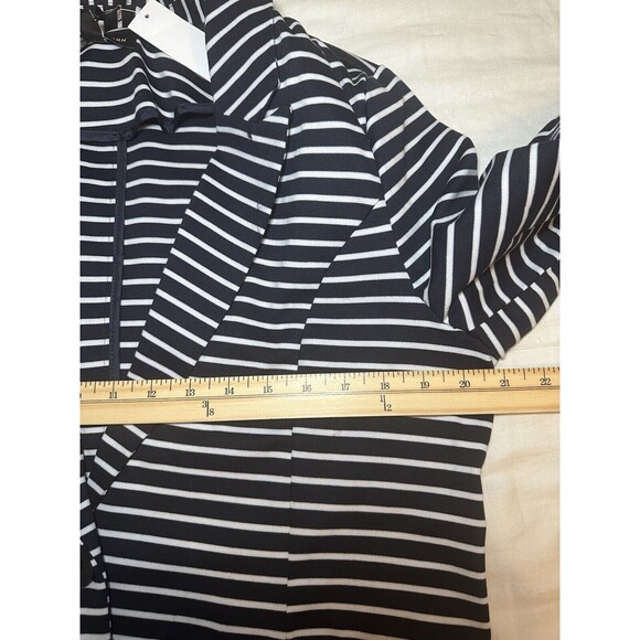 41Hawthorn Blue White Striped Single‎ Button Blazer Jacket Women's LARGE NWT - Picture 8 of 11